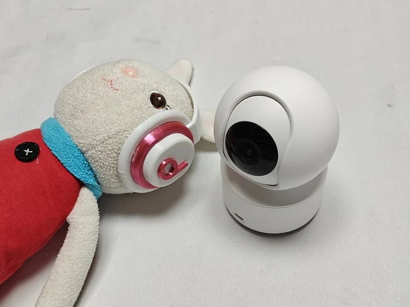Mô hình Camera Xiaomi trang trí tai nghe phối thú bông - Image 3