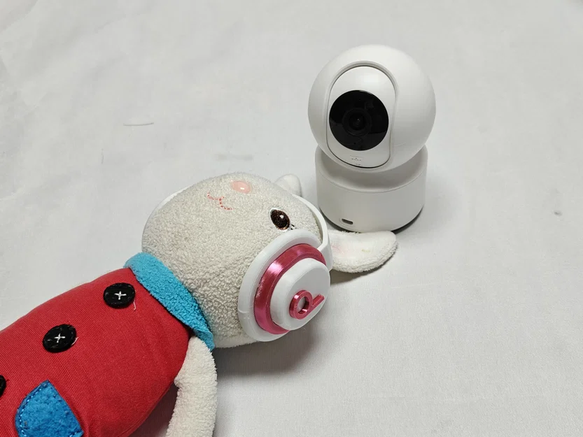 Mô hình Camera Xiaomi trang trí tai nghe phối thú bông - Image 9