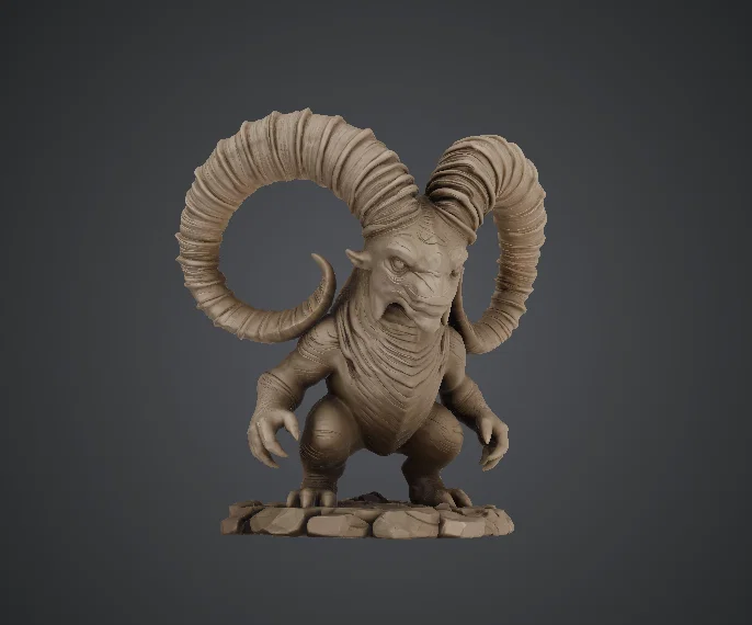 Mô hình Quỷ Dê – Quái thú Fantasy có sừng - Image 1