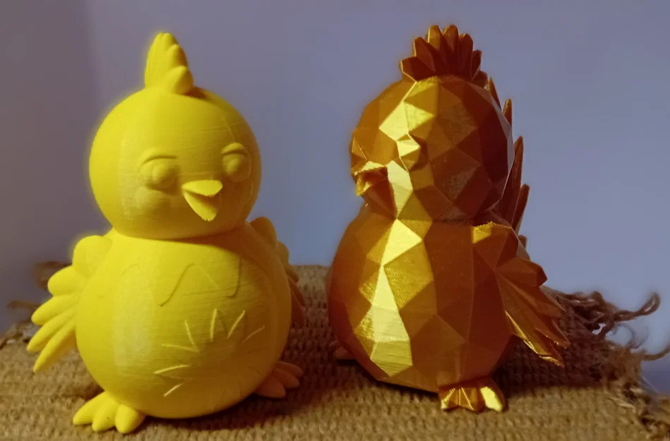 Chú Gà Con Đáng Yêu – 2 Phiên Bản (Mượt mà & Low Poly) - Image 1