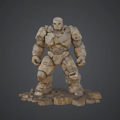 Stone Golem Warrior – Chiến Binh Người Đá Có Giáp