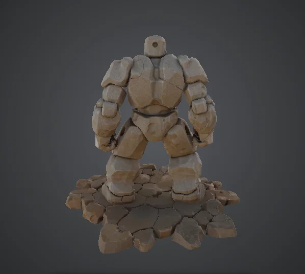 Stone Golem Warrior – Chiến Binh Người Đá Có Giáp - Image 3