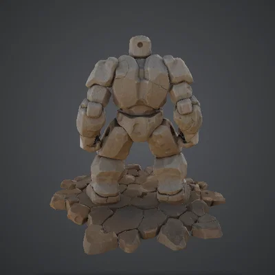 Stone Golem Warrior – Chiến Binh Người Đá Có Giáp