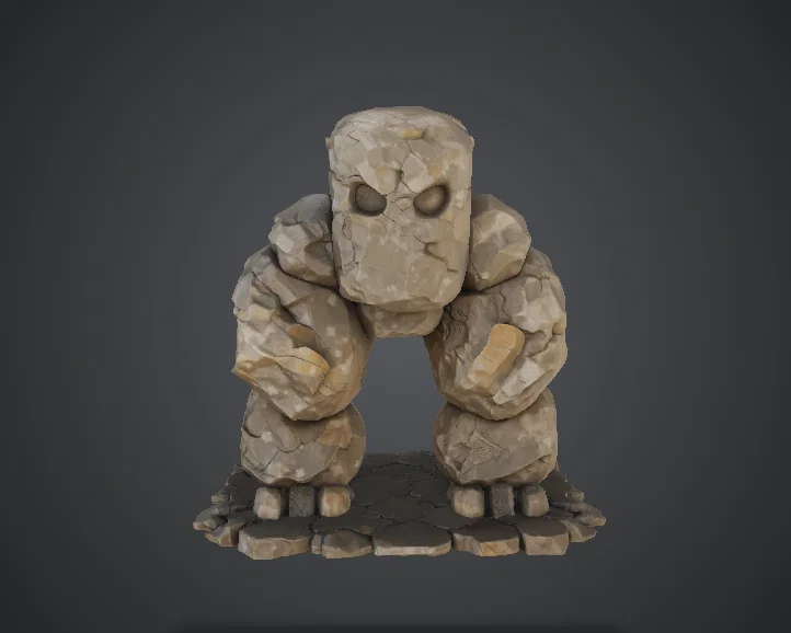 Stone Golem – Sinh vật nguyên tố đá - Image 1