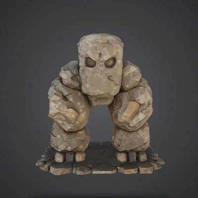 Stone Golem – Sinh vật nguyên tố đá