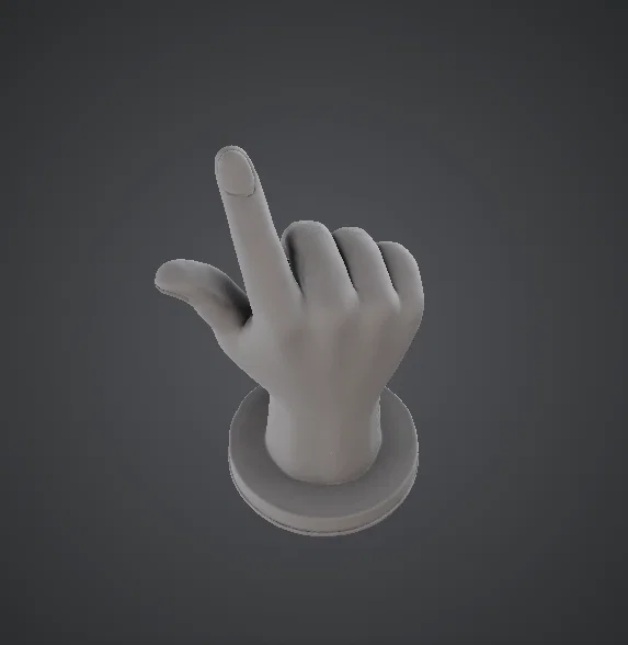 Tượng điêu khắc cử chỉ bàn tay – Mô hình bàn tay chỉ hướng chân thực - Image 3