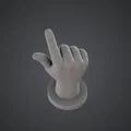 Tượng điêu khắc cử chỉ bàn tay – Mô hình bàn tay chỉ hướng chân thực - Thumbnail 3