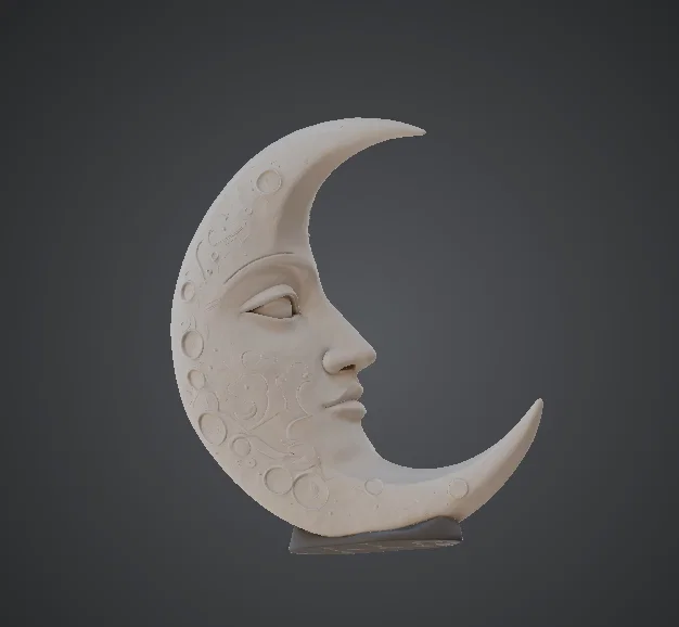 Tác phẩm điêu khắc gương mặt trăng – Chân dung trăng khuyết - Image 2