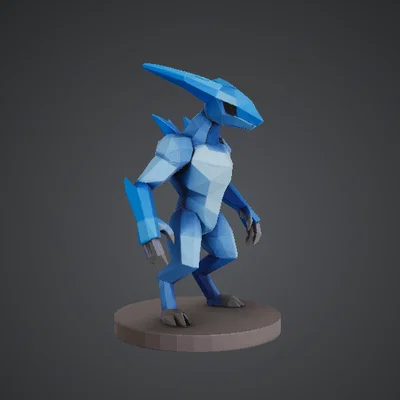 Sinh vật ngoài hành tinh Low Poly – Nhân vật khoa học viễn tưởng cách điệu
