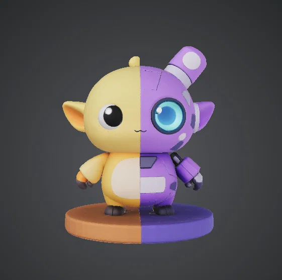 Gấu Bán Robot – Nhân vật Cyborg dễ thương - Image 1