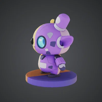 Gấu Bán Robot – Nhân vật Cyborg dễ thương