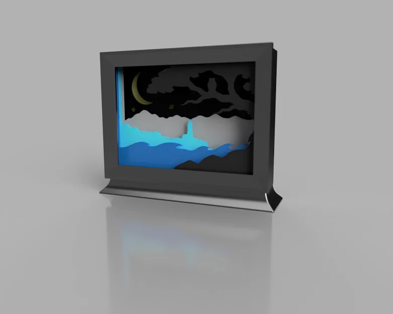 Layered Diorama: Ngọn Hải Đăng Dưới Ánh Sao - Image 2