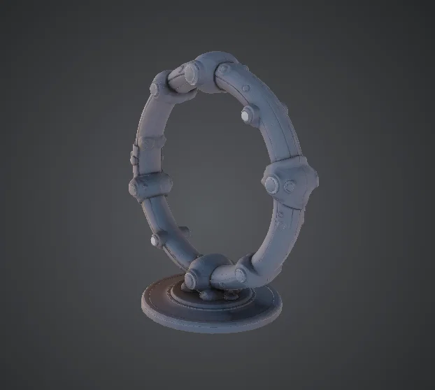 Cổng Vòm Cơ Khí (Mechanical Ring Portal) – Cánh Cổng Tròn Phong Cách Sci-Fi - Image 2