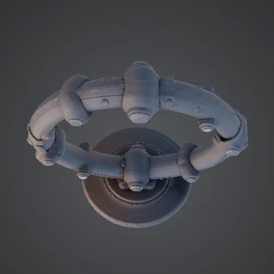 Cổng Vòm Cơ Khí (Mechanical Ring Portal) – Cánh Cổng Tròn Phong Cách Sci-Fi
