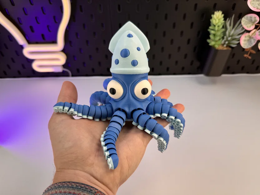 Chú Bạch Tuộc Cử Động Được (Articulated Cute Octopus) - Image 1