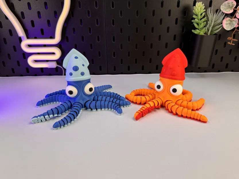 Chú Bạch Tuộc Cử Động Được (Articulated Cute Octopus) - Image 2