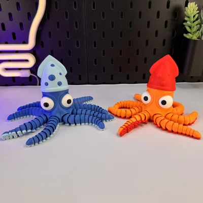 Chú Bạch Tuộc Cử Động Được (Articulated Cute Octopus)