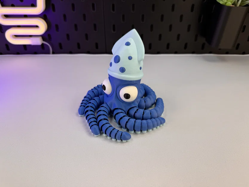 Chú Bạch Tuộc Cử Động Được (Articulated Cute Octopus) - Image 4