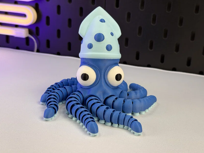 Chú Bạch Tuộc Cử Động Được (Articulated Cute Octopus) - Image 5