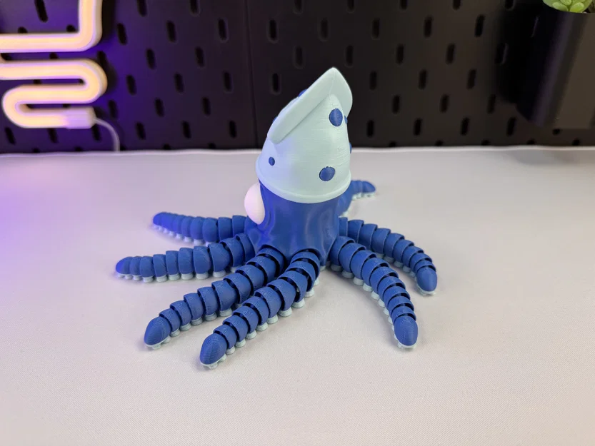 Chú Bạch Tuộc Cử Động Được (Articulated Cute Octopus) - Image 8