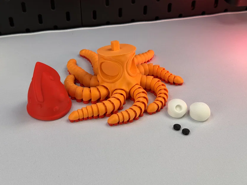 Chú Bạch Tuộc Cử Động Được (Articulated Cute Octopus) - Image 10