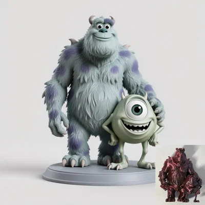 Monsters Inc. (Bob Razowski & Jacques Sullivan)