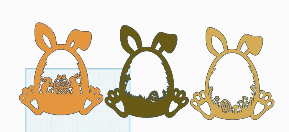 Mô hình trang trí thỏ Phục Sinh xếp lớp (Layered Easter Bunny Egg) - Image 3