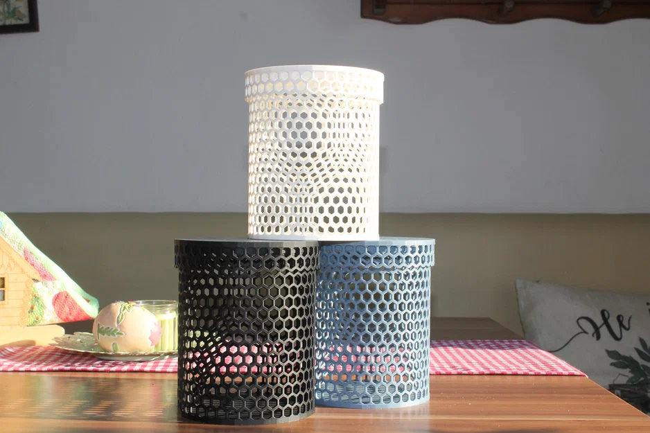 Khay Đựng Đồ Tổ Ong Có Nắp - Image 2