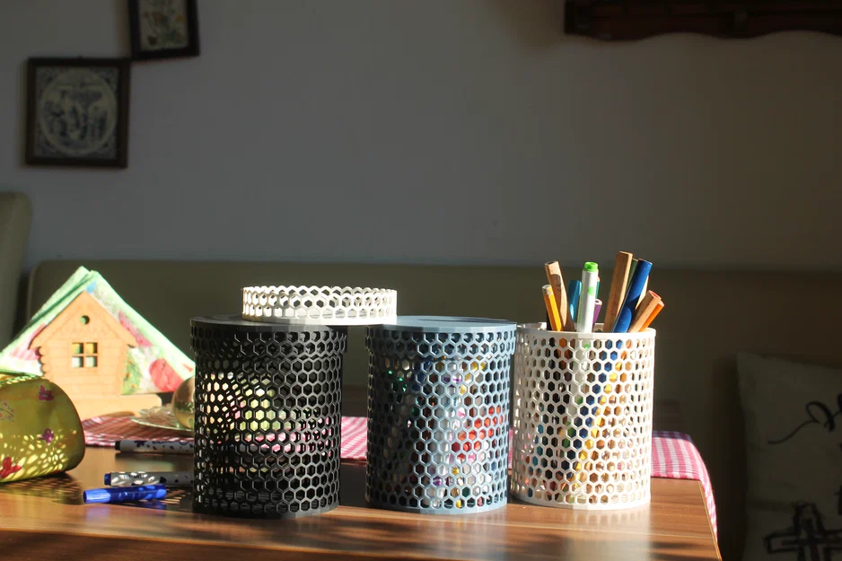 Khay Đựng Đồ Tổ Ong Có Nắp - Image 4