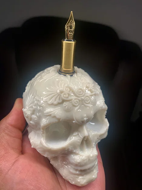 Ống cắm bút đầu lâu Dia de los Muertos (Bản remix) - Image 1