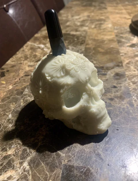 Ống cắm bút đầu lâu Dia de los Muertos (Bản remix) - Image 5