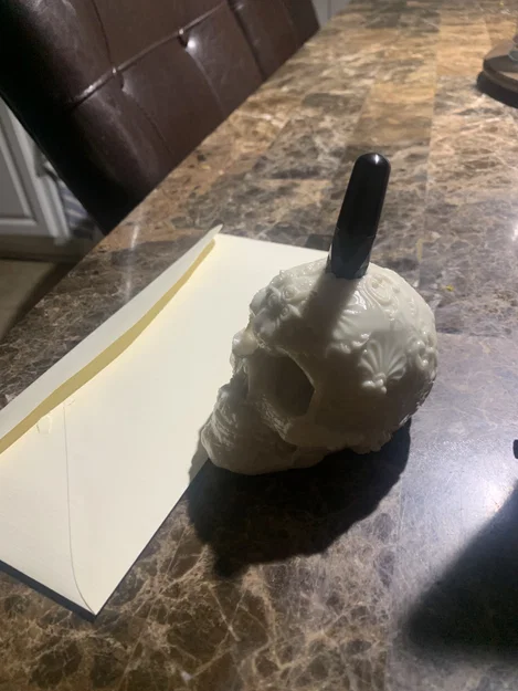 Ống cắm bút đầu lâu Dia de los Muertos (Bản remix) - Image 7