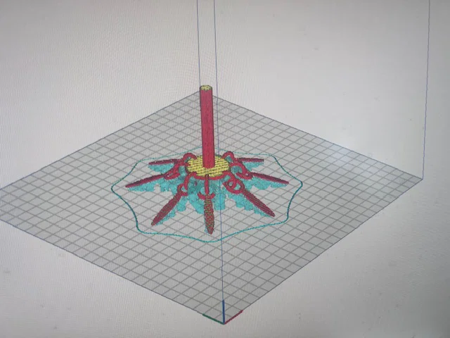 Mô hình trang trí 3D hình hoa (Flower) đẹp mắt và ấn tượng - Image 1