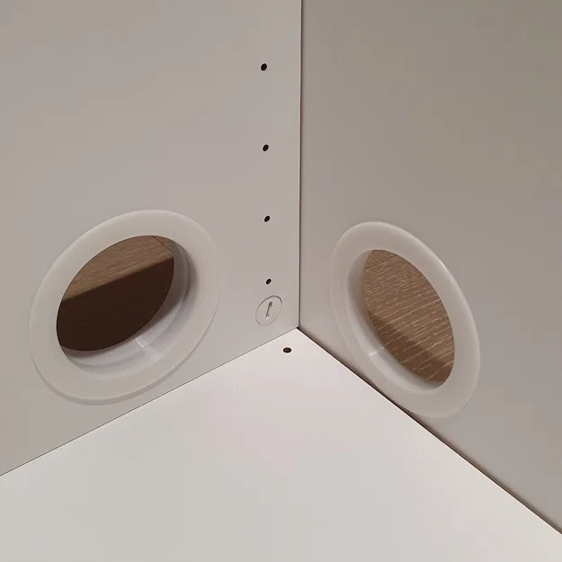 Nắp đậy lỗ đi dây 65mm cho tủ IKEA Besta (Tiện ích 3D) - Image 1