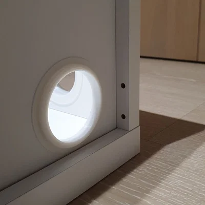 Nắp đậy lỗ đi dây 65mm cho tủ IKEA Besta (Tiện ích 3D)