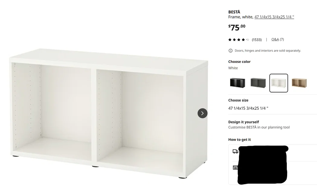Nút luồn dây cáp cho kệ Ikea BESTA - Image 6