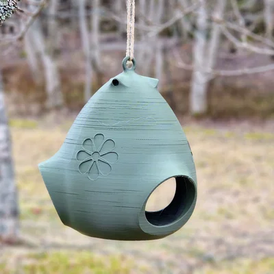 Máng Ăn Cho Chim Gắn Cây 3 Cửa (Tree-Mounted Triple-Port Bird Feeder)