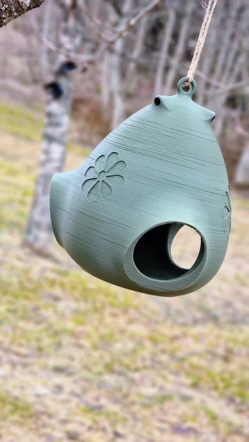 Máng Ăn Cho Chim Gắn Cây 3 Cửa (Tree-Mounted Triple-Port Bird Feeder) - Image 2