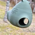 Máng Ăn Cho Chim Gắn Cây 3 Cửa (Tree-Mounted Triple-Port Bird Feeder) - Thumbnail 2