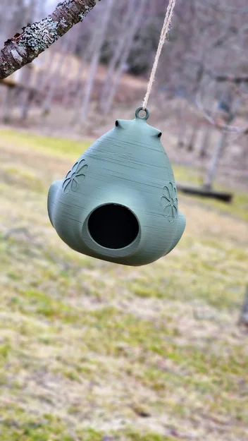 Máng Ăn Cho Chim Gắn Cây 3 Cửa (Tree-Mounted Triple-Port Bird Feeder) - Image 3