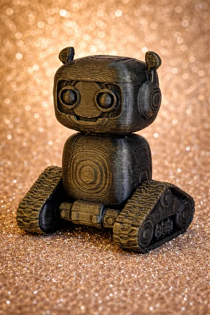 Cute Tank Robot – Mô hình robot mini in 3D phong cách hoạt hình - Image 1