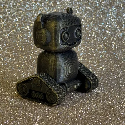 Cute Tank Robot – Mô hình robot mini in 3D phong cách hoạt hình