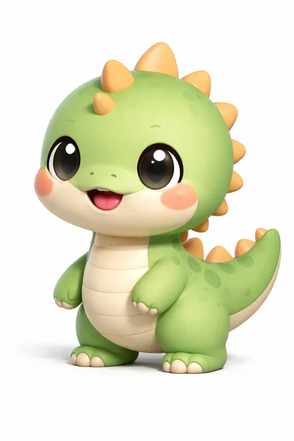 Mô hình chú khủng long 3D dễ thương - Thỏa sức sáng tạo và tô màu - Image 1