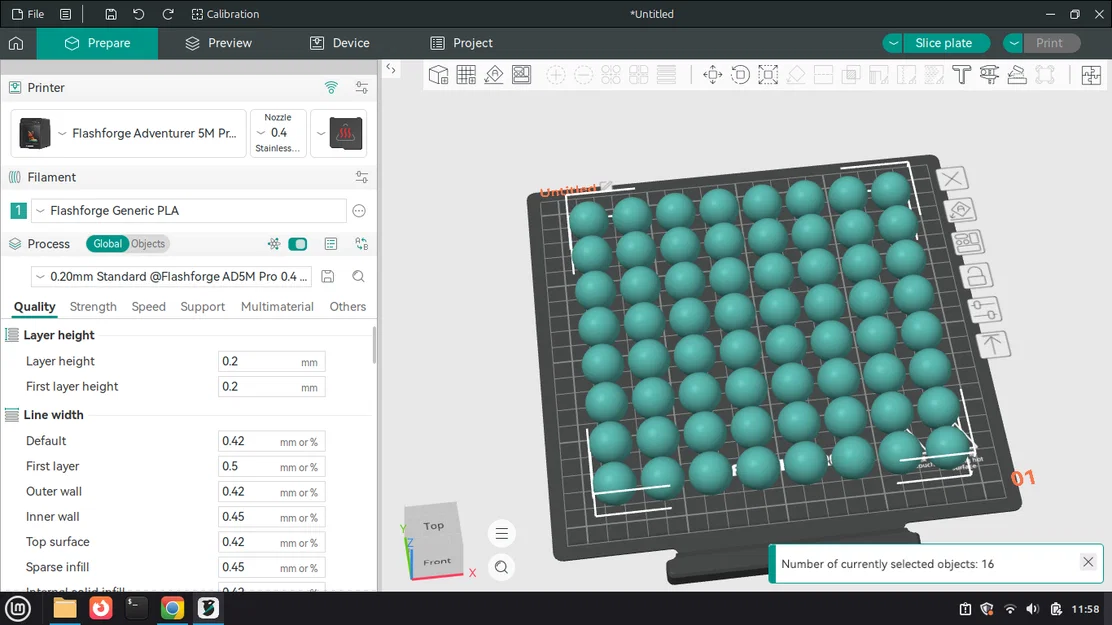 Mô hình 64 quả cầu 3D đơn giản - File in 3D thú vị cho máy in - Image 1