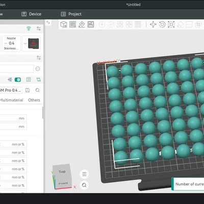 Mô hình 64 quả cầu 3D đơn giản - File in 3D thú vị cho máy in