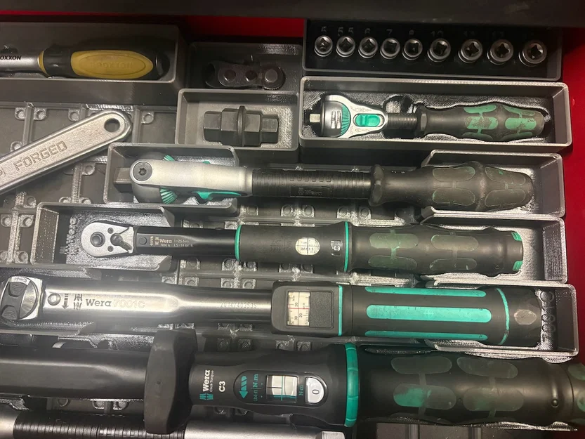 Khay lưu trữ Wera 8000C chuẩn Gridfinity - Tối ưu ngăn kéo đồ nghề - Image 1