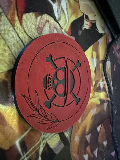 Đế lót ly hình đầu lâu One Piece cực chất cho fan anime - Image 1