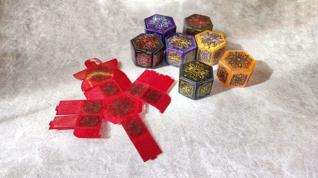 Hộp Quà Lục Giác Cao Cấp Có Thể Gấp Gọn - Image 3