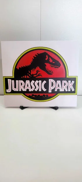 Logo Jurassic Park - Mẫu in HueForge đa sắc - Image 1
