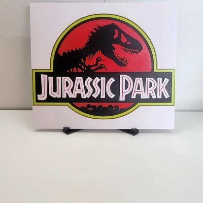 Logo Jurassic Park - Mẫu in HueForge đa sắc